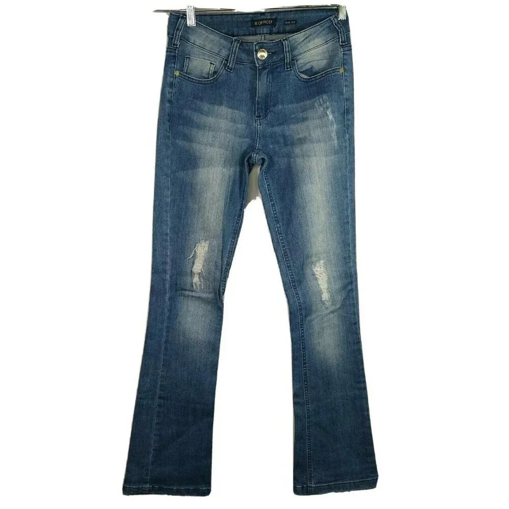 M Officer Slim Fit Jeans Bootcut Women Size 2